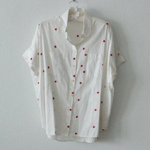Madewell Embroidered Star Button Down